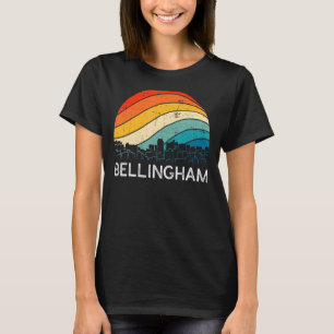 Retro Washington Bellingham Skyline Vintag Urban T-Shirt