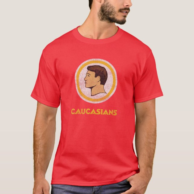 Retro Washington Caucasians Funny Caucasians T-Shirt (Vorderseite)