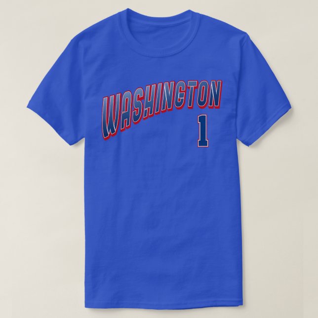 Retro Washington Nummer 1 1 T-Shirt (Design vorne)