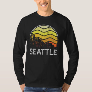Retro Washington Seattle Besucher Skyline Vintage T-Shirt