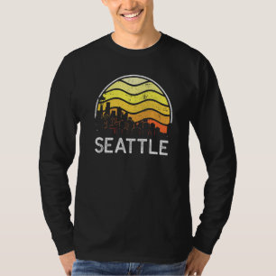 Retro Washington Seattle Besucher Skyline Vintage T-Shirt