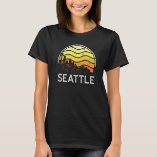 Retro Washington Seattle Besucher Skyline Vintage T-Shirt