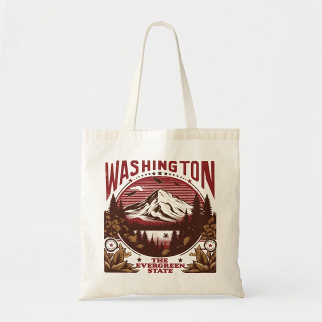 Retro Washington Tragetasche (Vorne)