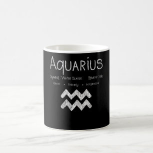 Retro Wassermann-Sternzeichen-Horoskop-Geburtstags Kaffeetasse