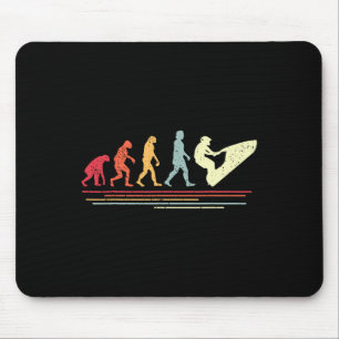 Retro-Wassermotorrad-Humor I Vintage-Wasserfahrzeu Mousepad