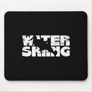 Retro-Wasserskilauf Vintage-Wasserski Skisport W Mousepad