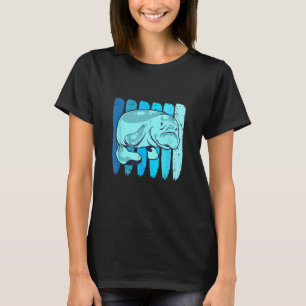 Retro Wassertier Seekuh Süßes Meerestier Mana T-Shirt
