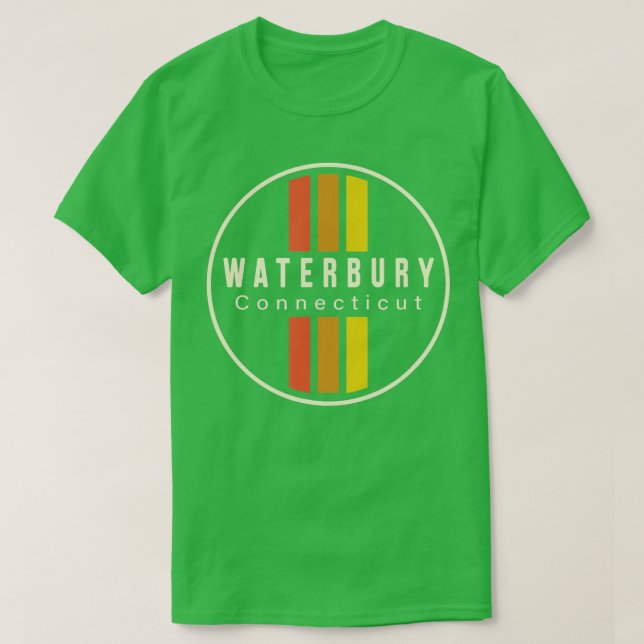 Retro Waterbury Connecticut T-Shirt (Design vorne)