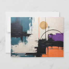 Retro Wave Design 03 Postkarte