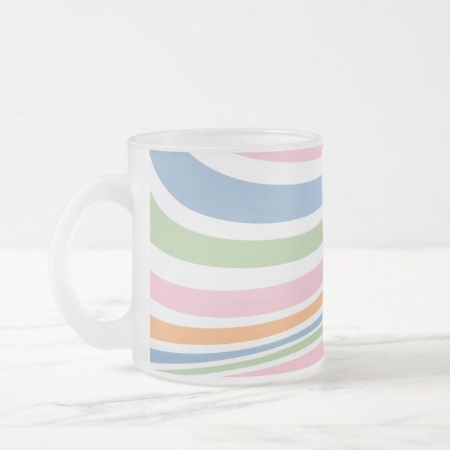 Retro-Wave-Design Mattglastasse (Links)
