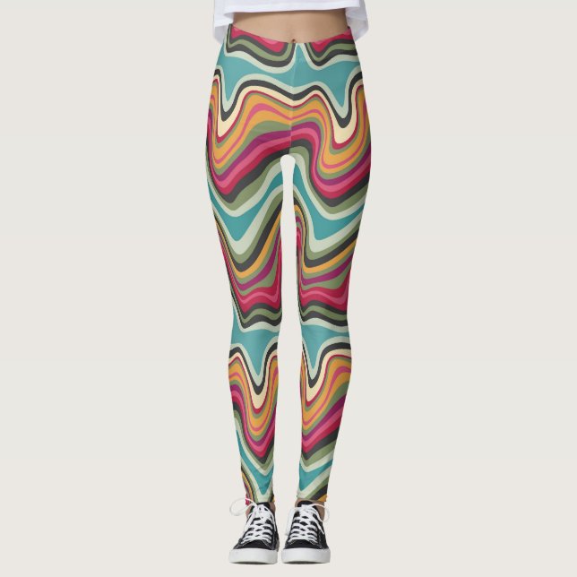 retro wave MANA Leggings (Vorderseite)