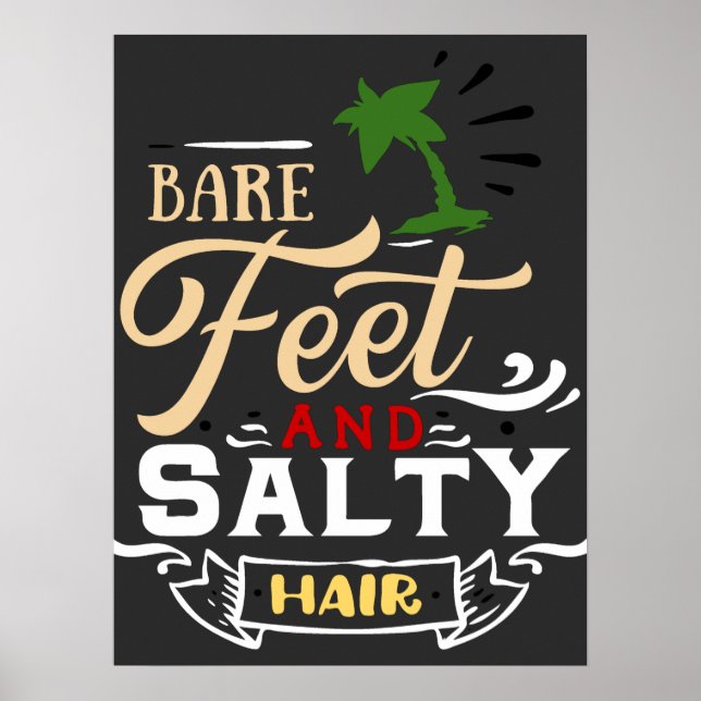 Retro Wave Surfer Poster (Vorne)