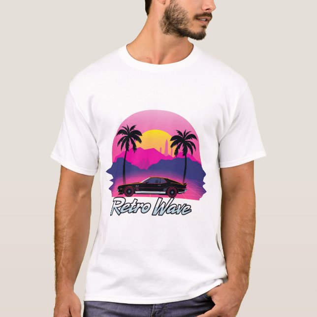 "Retro Wave" T-Shirt (Vorderseite)