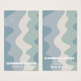 Retro Waves Earring Necklace Juwelier Display Card