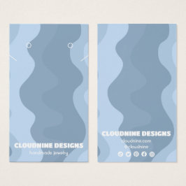 Retro Waves Earring Necklace Juwelier Display Card