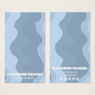 Retro Waves Earring Necklace Juwelier Display Card