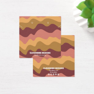 Retro Waves Earring Necklace Juwelier Display Card