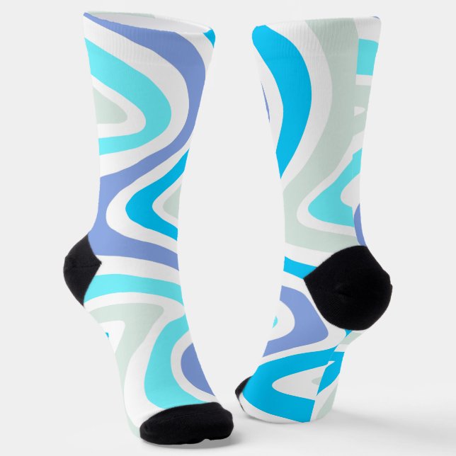 Retro Waves Socken (Gewinkelt)