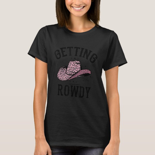 Retro Wavy Hitched Erlangen Rowdy Bachelore T-Shirt (Vorderseite)
