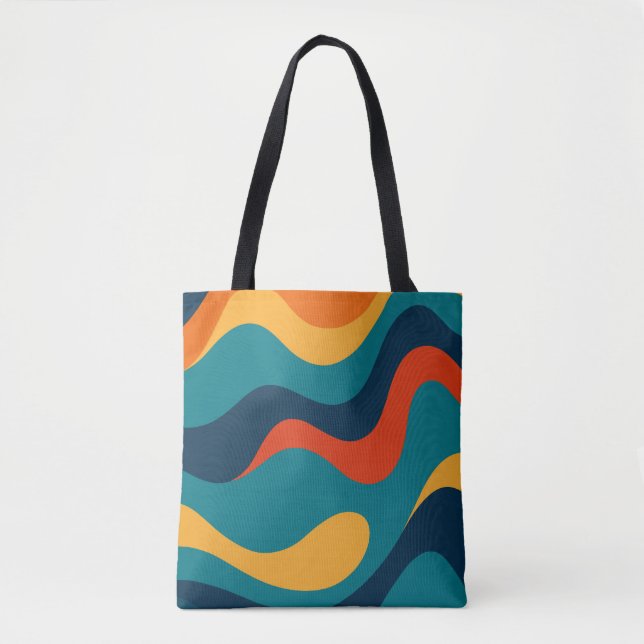 Retro Wavy Pattern Modern Abstract  (Vorderseite)