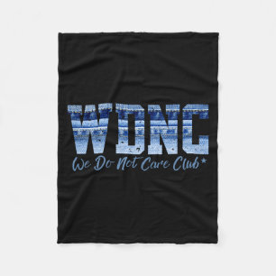 Retro Wdnc Club _ Wir Kümmern Uns Nicht, Denim Jea Fleecedecke