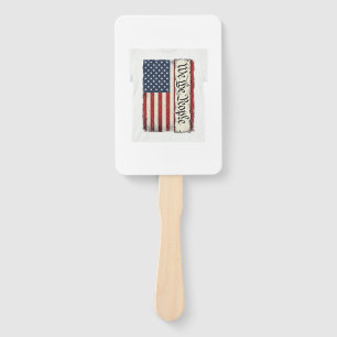 Retro We the People Flagge Patriotisches Shirt Des Fächer