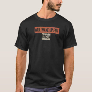 Retro Wecke für Bacon auf T-Shirt