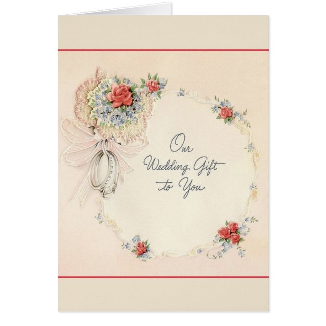 Retro Wedding Gift Card (Vorne)