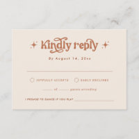 Retro Wedding Invite, Terracotta Boho