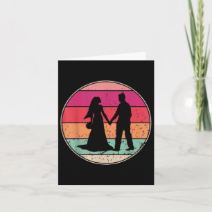Retro Wedding Vintage Wedding Cool Bride Groom Eve Karte