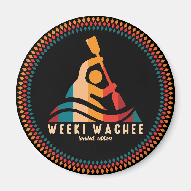 Retro Weeki Wachee Kayaking Magnet (Vorne)
