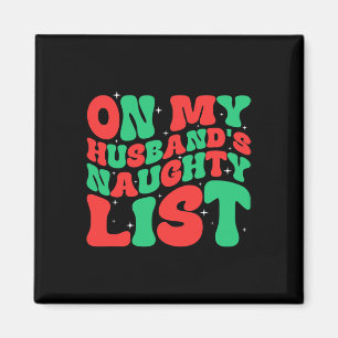 Retro-Weihnachten auf meiner Männerliste Magnet