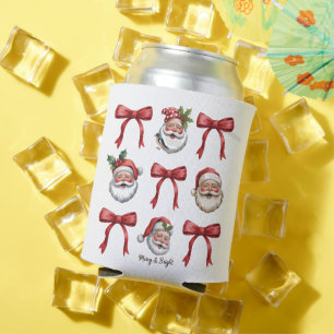 Retro-Weihnachten Coquette Schleife Vintage Santa Dosenkühler