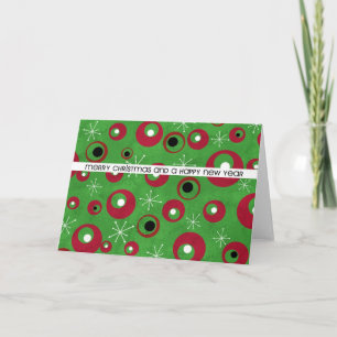 Retro-Weihnachten Feiertagskarte