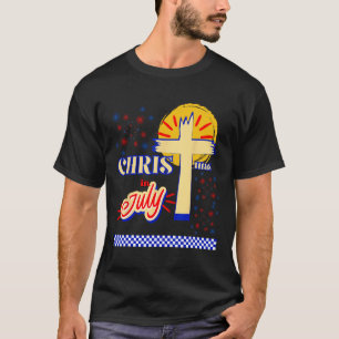Retro-Weihnachten im Juli Christ Jesus Gott Sommer T-Shirt