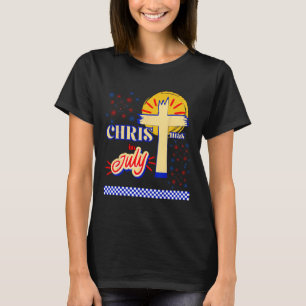 Retro-Weihnachten im Juli Christ Jesus Gott Sommer T-Shirt