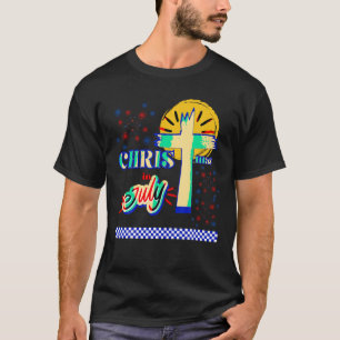 Retro Weihnachten im Juli Christlicher Jesus-Gott- T-Shirt