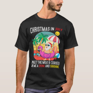 Retro Weihnachten im Juli geben mir ein Getränk u T-Shirt