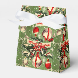Retro-Weihnachten im Vintage-Stil: Mittleres Jahrh Geschenkschachtel