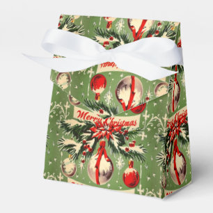 Retro-Weihnachten im Vintage-Stil: Mittleres Jahrh Geschenkschachtel