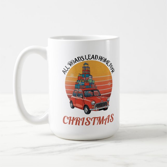 Retro Weihnachten Kaffeetasse (Links)