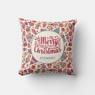 Retro Weihnachten Kissen