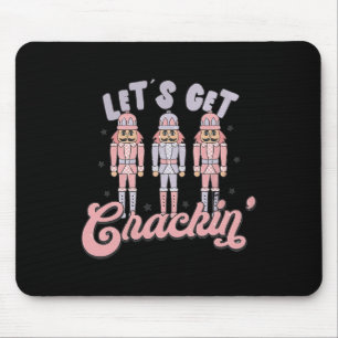 Retro-Weihnachten Lass uns knacken Nussknacker Vin Mousepad