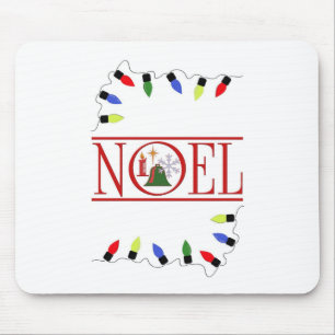 Retro-WEIHNACHTEN-Lichtenfolge Mousepad