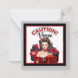 Retro Weihnachten ohne Filter Pinup Mitteilungskarte