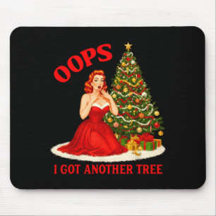 Retro-Weihnachten Oops ich habe einen weiteren Bau Mousepad