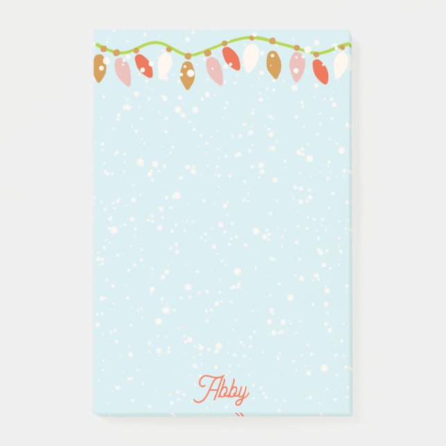 Retro-Weihnachten  Post-it Klebezettel (Vorderseite)