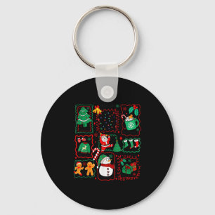 Retro Weihnachten Santa Claus Kakao Xmas Baum Schn Schlüsselanhänger