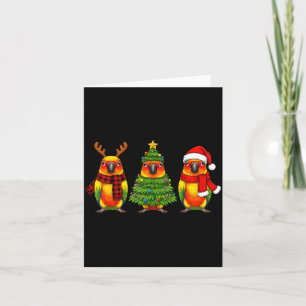 Retro-Weihnachten Sonnenarating-Papagei Weihnachts Karte