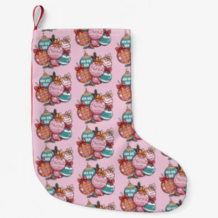 Retro-Weihnachten Trendige Vintage Ho Ho Ho Disco- Kleiner Weihnachtsstrumpf